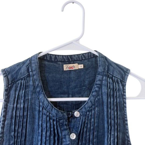 Faherty Isha Dress in Indigo - Picture 2 of 6